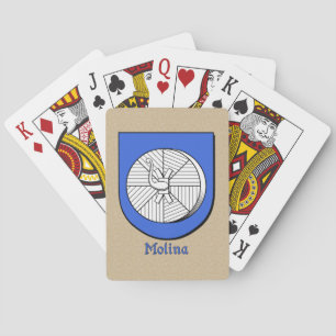 Spanish Surname Molina Historical Shield Playing Cards