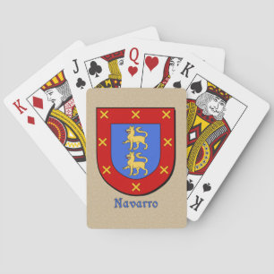 Spanish Surname Navarro Historical Shield Playing Cards