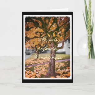 Spanish: sympathy card