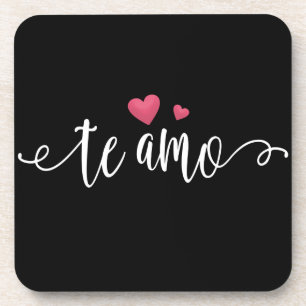 Spanish Te Amo I Love You Valentine   Coaster