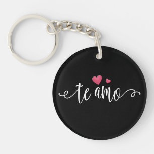 Spanish Te Amo I Love You Valentine   Keychain