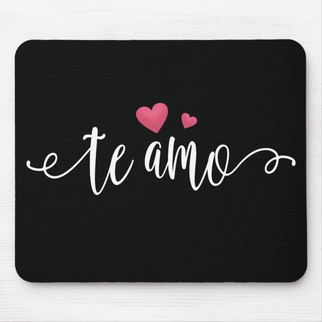 Spanish Te Amo I Love You Valentine | Mousepad (Front)