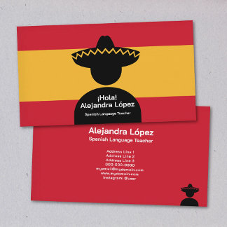 Spanish Teacher Business Card