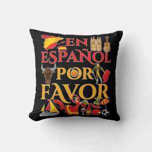 Spanish Teacher En Espanol Por Favor Cushion
