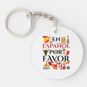 Spanish Teacher En Espanol Por Favor Key Ring