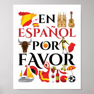 Spanish Teacher En Espanol Por Favor Poster