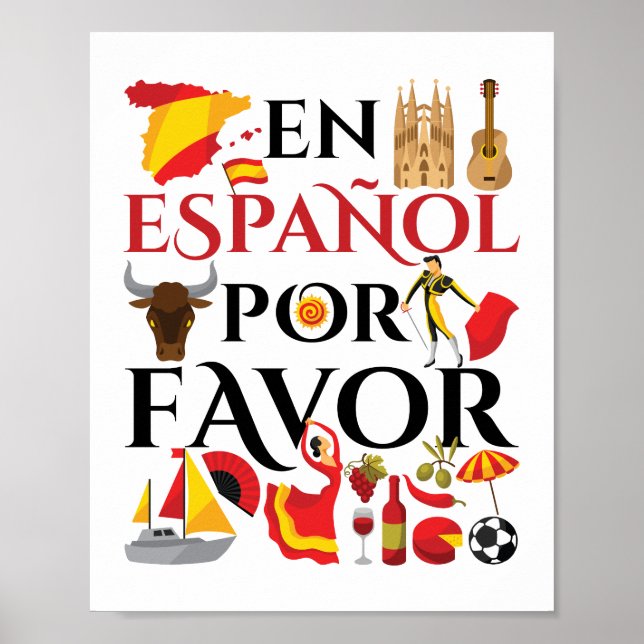 Spanish Teacher En Espanol Por Favor Poster (Front)