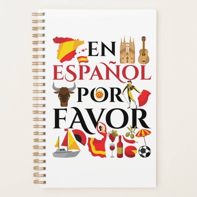 Spanish Teacher En Espanol Por Favour Planner (Front)