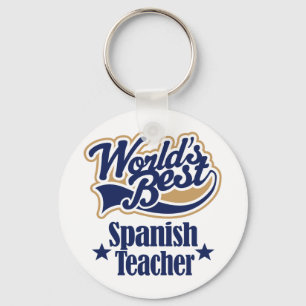 Spanish Teacher Gift For (Worlds Best) Key Ring