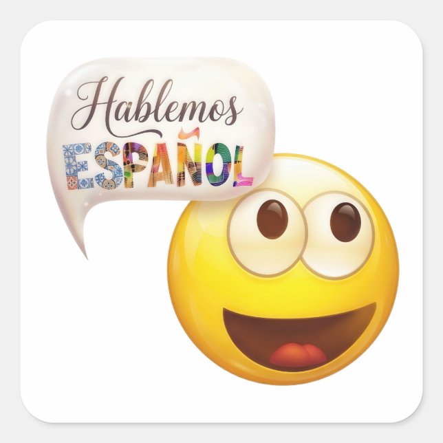 Spanish Teacher Hispanic Heritage Language Square Sticker (Front)