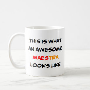 spanish teacher maestra, awesome coffee mug