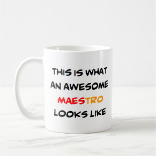 spanish teacher maestro, awesome coffee mug
