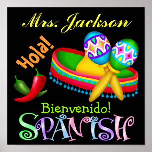 Spanish Teacher Poster / Sign - SRF