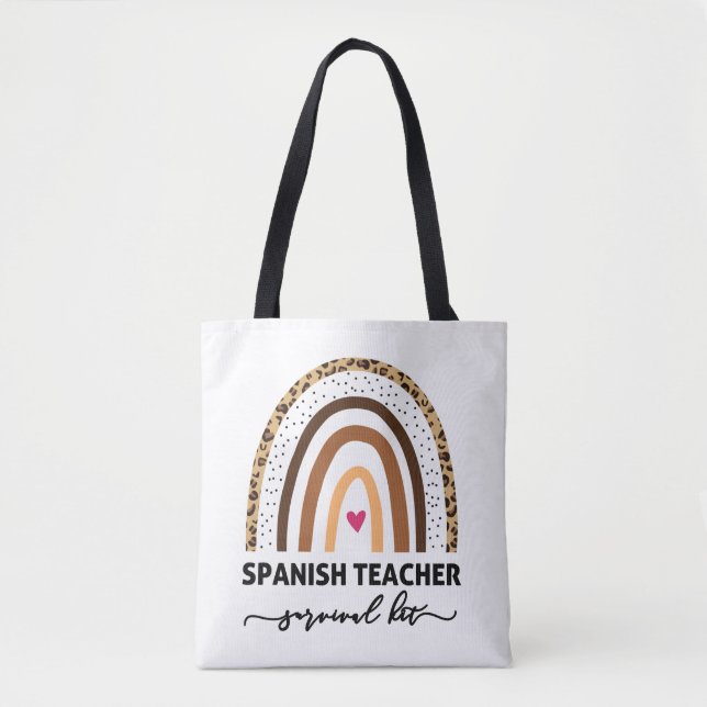 Spanish Teacher Survival Kit Tote Bag (Front)