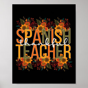 Spanish Teacher Thanksgiving Spanish Teaching Poster
