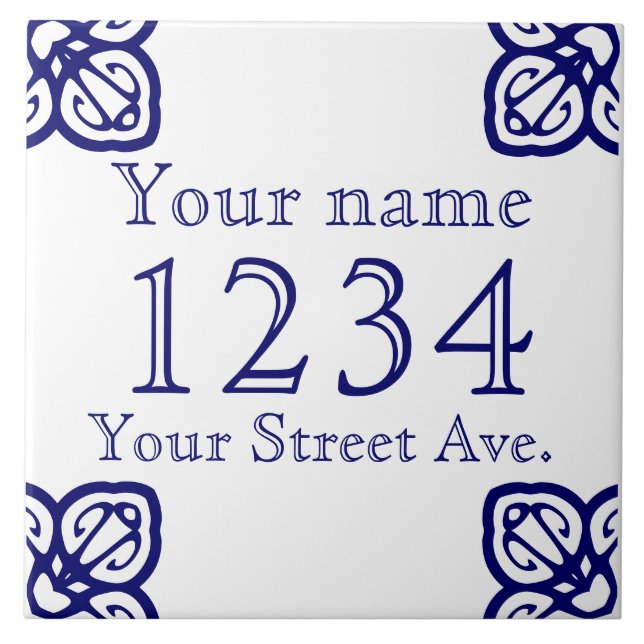 Spanish Tile House Sign (Front)