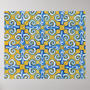 Spanish Tile Poster