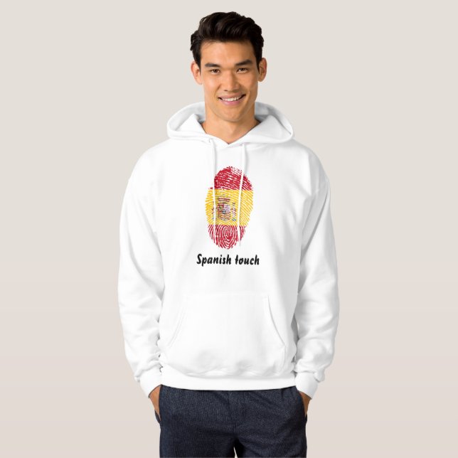 Spanish touch fingerprint flag hoodie (Front Full)