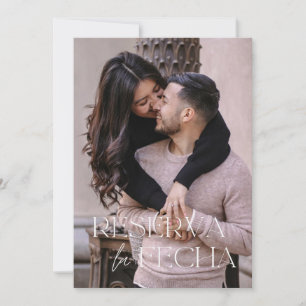 Spanish Trendy Save the Date Card