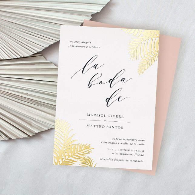 Spanish Tropical Foliage Wedding Gold (Creator Uploaded)