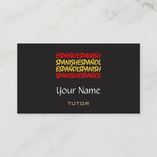 Spanish Business Cards Zazzle UK