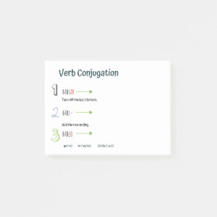 Spanish Verb Conjugation Practice (Present Tense) Post-it Notes