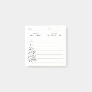 Spanish | Verbs Conjugation Practice Post-it Notes