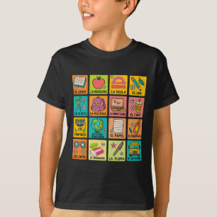 Spanish Vocabulary Back To School Maestra Bilingua T-Shirt