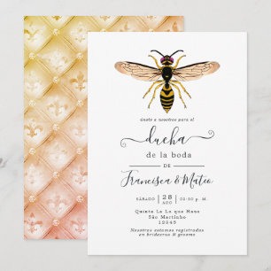 Spanish Wasp Wedding Shower Invitation