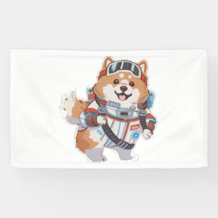 Spanish Water and wine Funny dog 1 Banner