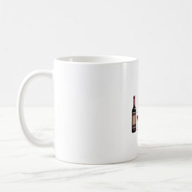 Spanish Water and wine Funny dog 1 Coffee Mug (Left)