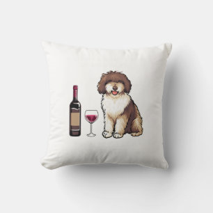 Spanish Water and wine Funny dog 1 Cushion