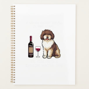 Spanish Water and wine Funny dog 1 Planner