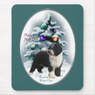 Spanish Water Dog Christmas Gifts Mouse Mat