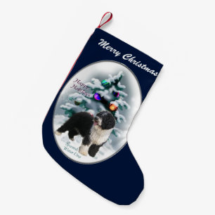 Spanish Water Dog Christmas Small Christmas Stocking
