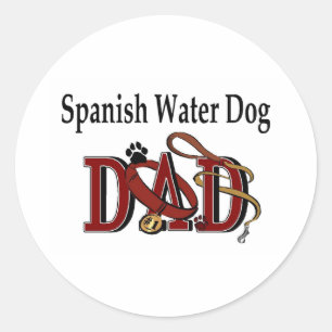 Spanish Water Dog Dad Sticker