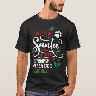 Spanish Water Dog Dog Christmas Dog breed family f T-Shirt