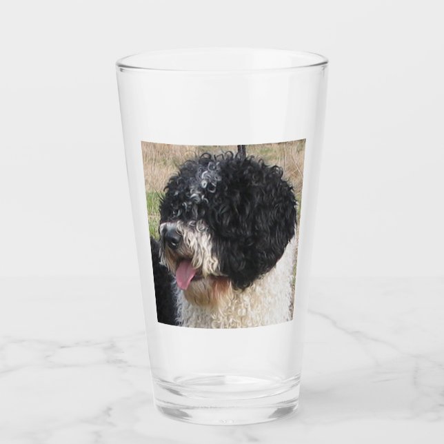 Spanish Water Dog Glass (Front)