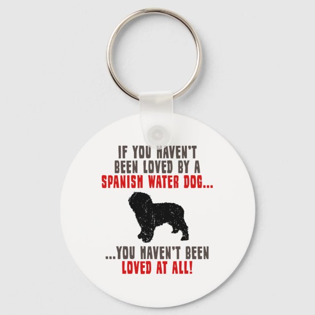 Spanish Water Dog Key Ring (Front)