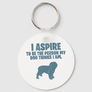 Spanish Water Dog Key Ring