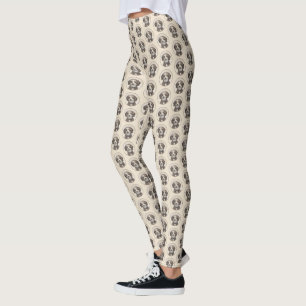 Spanish Water Dog Painting - Cute Original Dog Art Leggings