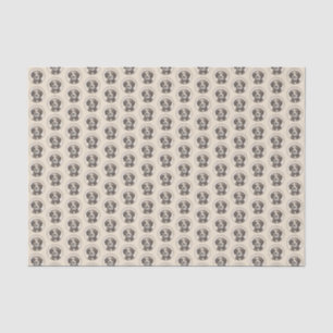Spanish Water Dog Painting - Cute Original Dog Art Tissue Paper
