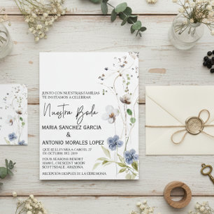 Spanish Wedding Christmas Flower Nuestra Boda   Flyer