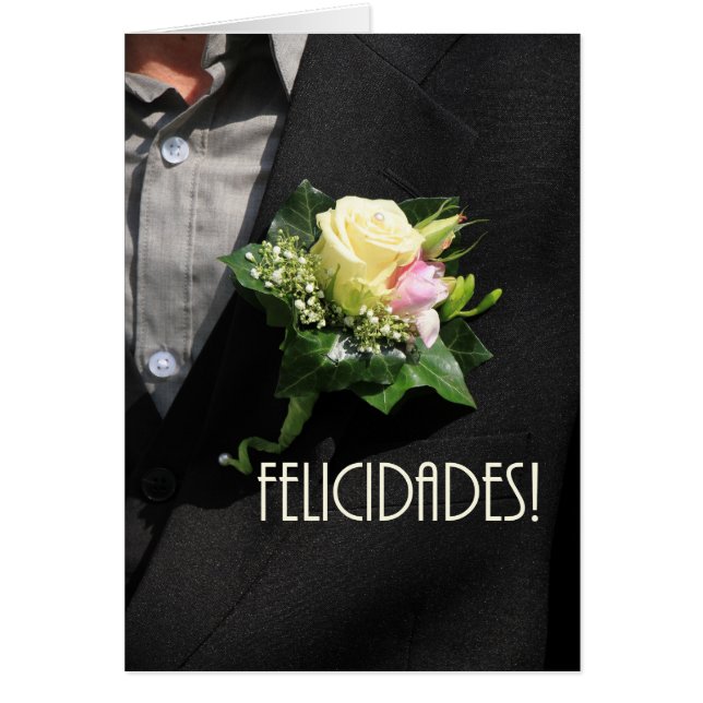 Spanish  wedding congratulations (Front)