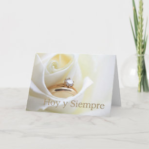 Spanish  wedding congratulations card