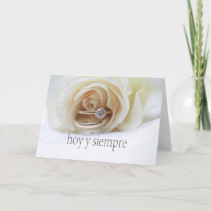 Spanish  wedding congratulations card
