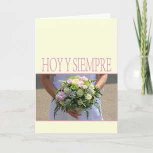 Spanish  wedding congratulations card