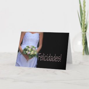 Spanish  wedding congratulations card