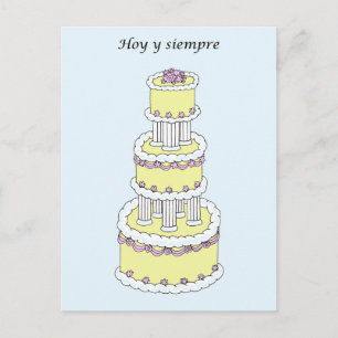 Spanish Wedding Congratulations Postcard