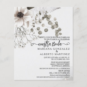 Spanish Wedding Flower Nuestra Boda RSVP Budget